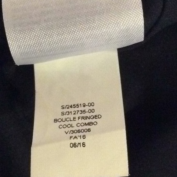 Textured boucle navy plaid dress, with pockets - Picture 8 of 8